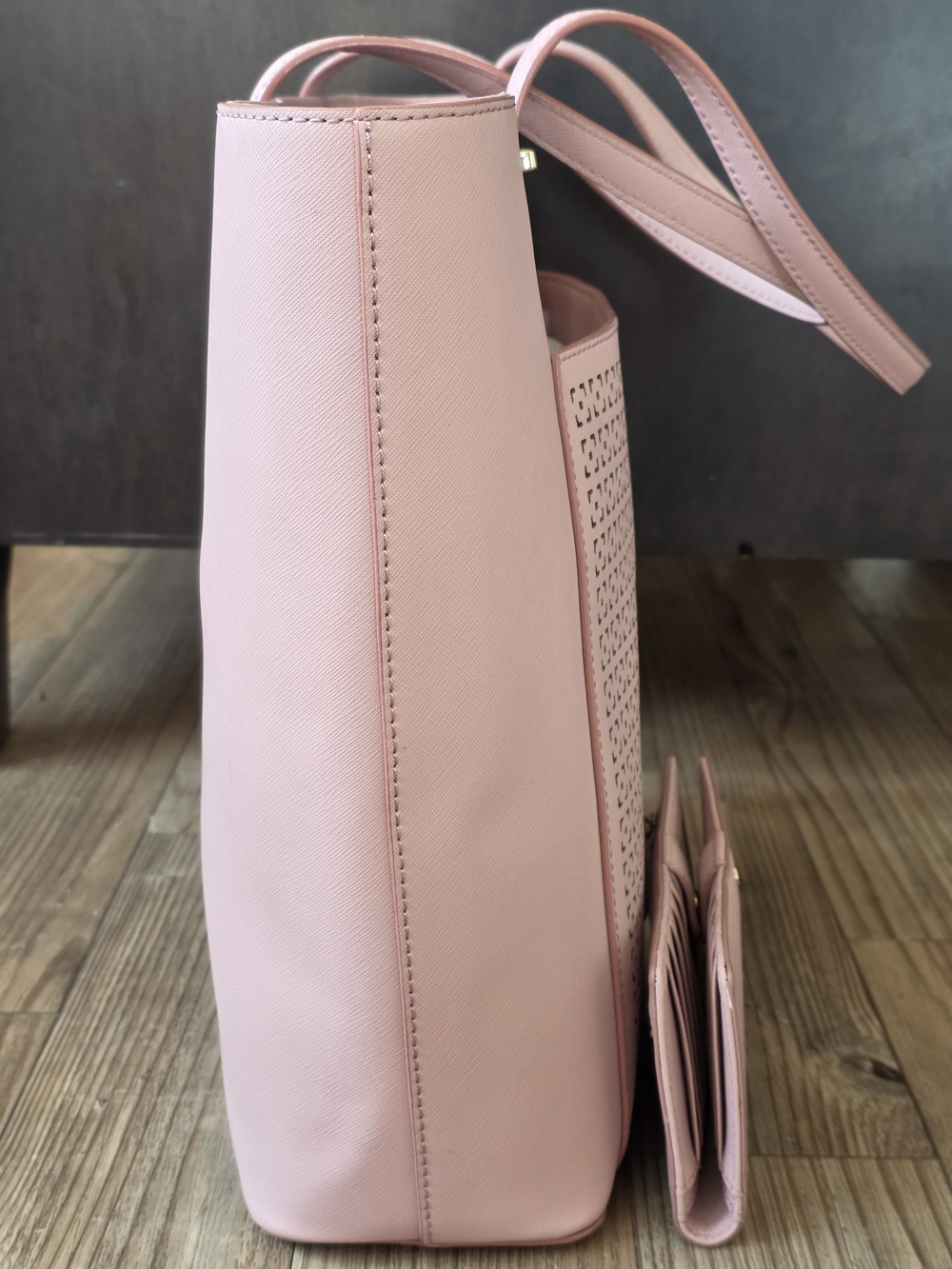 kate spade Pink Perforated Tote Bag + Wallet - Picture 4 of 12